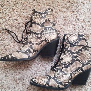 Snakeskin boots
